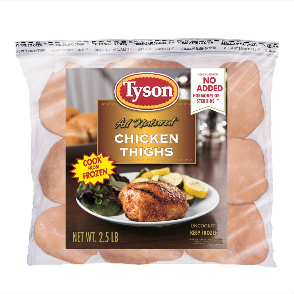 Tyson All Natural Chicken Thighs (40 oz)