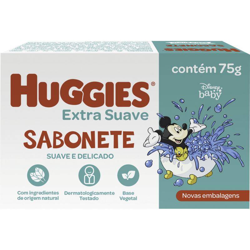 Huggies sabonete infantil disney baby extra suave e delicado (75 g)