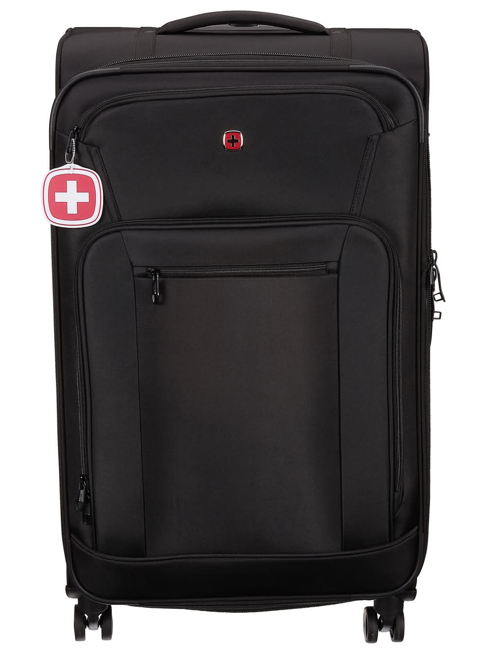 Swiss Gear Checked Suitcase, 29 in, Black
