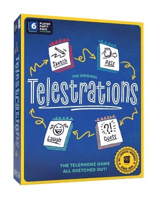 The Op Games Telestrations Cards & Dry Erase Boards Games (6 ct)