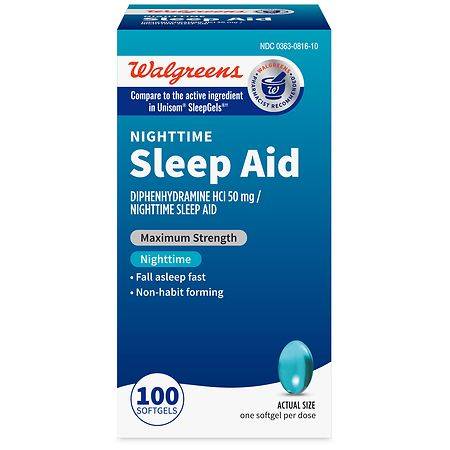 Walgreens Night Time Sleep Aid Softgels