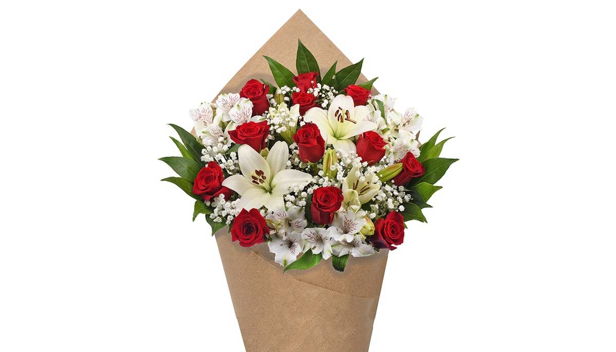 Bloom Haus™ 12 Plus Rose Bouquet - Red