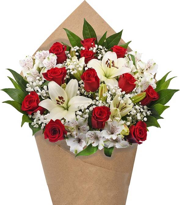 Bloom Haus™ 12 Plus Rose Bouquet - Red