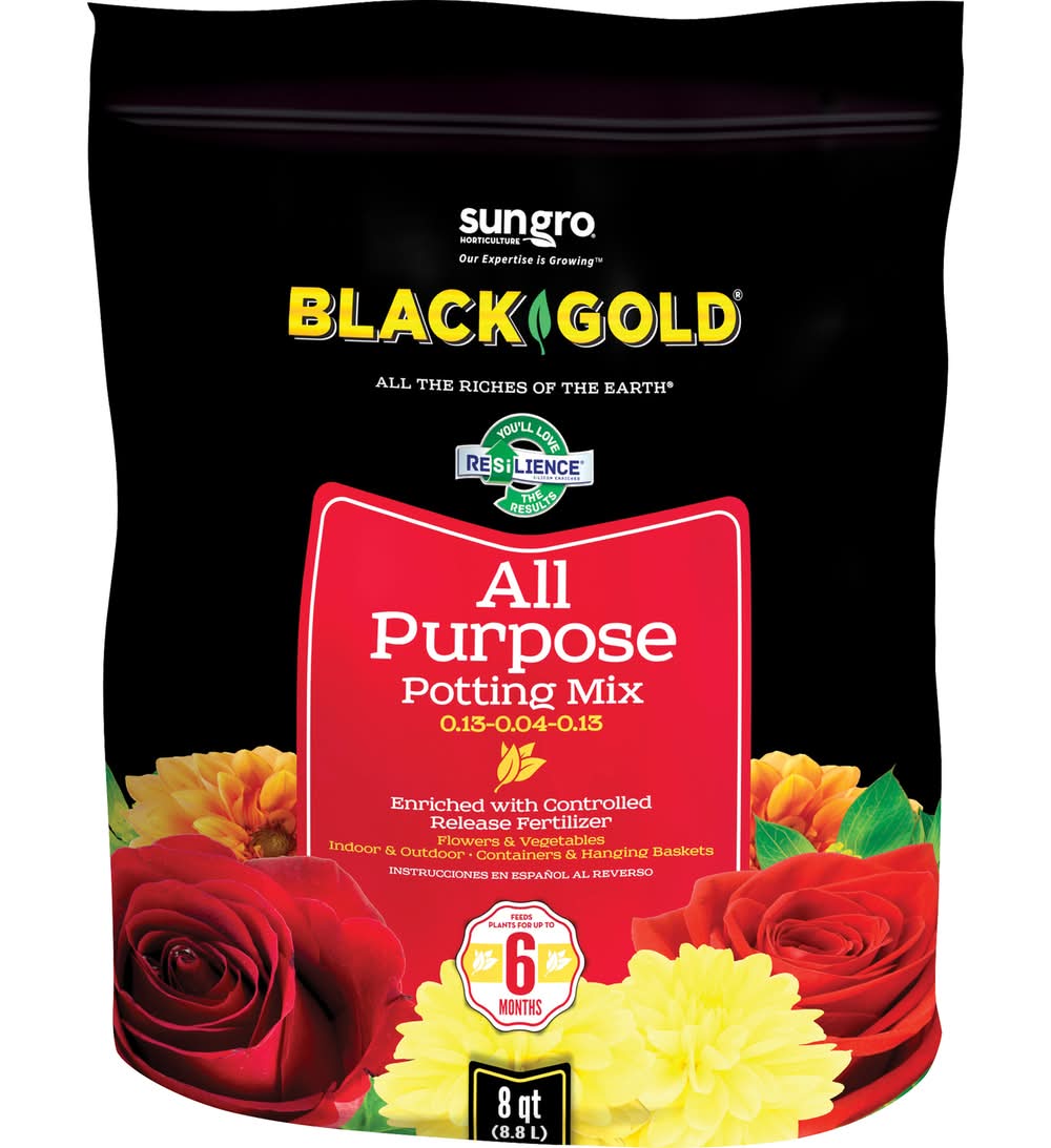 Black Gold All Purpose Potting Mix 8 Qt
