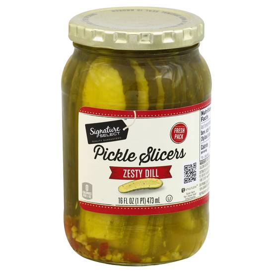 Signature Select Pickle Zesty Dill Slicers (16 oz)