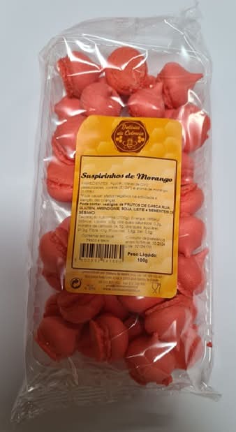 Suspiririnhos de Morango Delicias da Colmeia 100 Gr