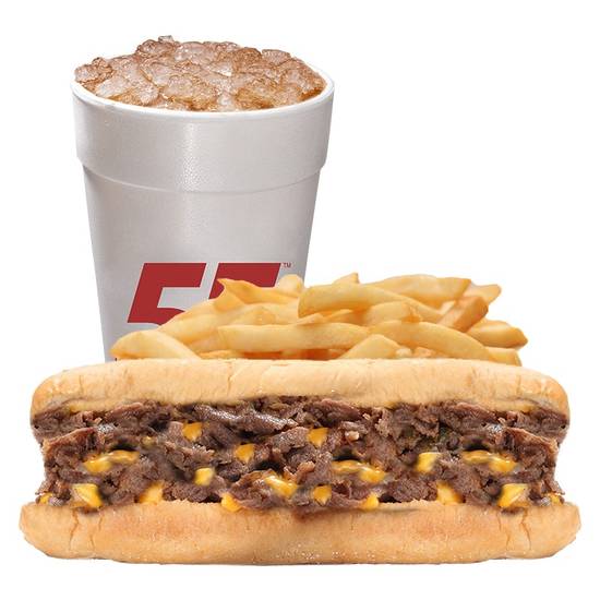 Order Plain Cheesesteak Meal food online from Hwy 55 Burgers, Shakes & Fries store, New Bern on bringmethat.com