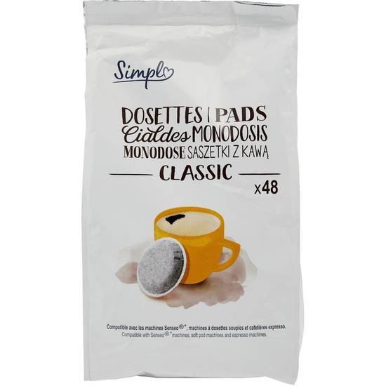 Simpl - Café dosettes compatibles senseo classic (334 g)