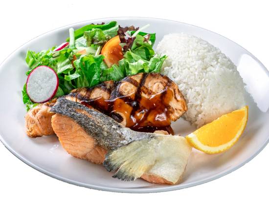 (p-8) Salmon Teriyaki Plate