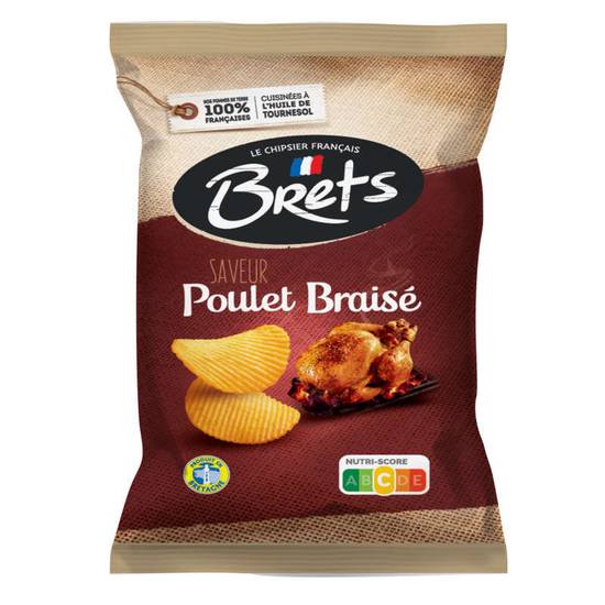 BRET'S - Chips Saveur poulet braisé - 125g