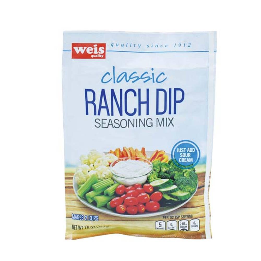 Weis Classic Ranch Dip Seasoning Dip Salad Dressing (10 oz)