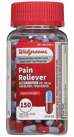 Walgreens Pain Reliever Extra Strength Rapid Release Gelcaps (150 ct)