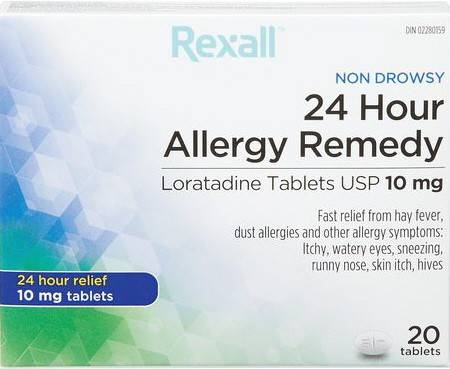 Rexall Allergy Remedy Loratadine Tablets 10 mg (20 units)