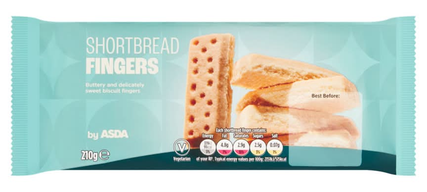 Asda Shortbread Fingers 210g