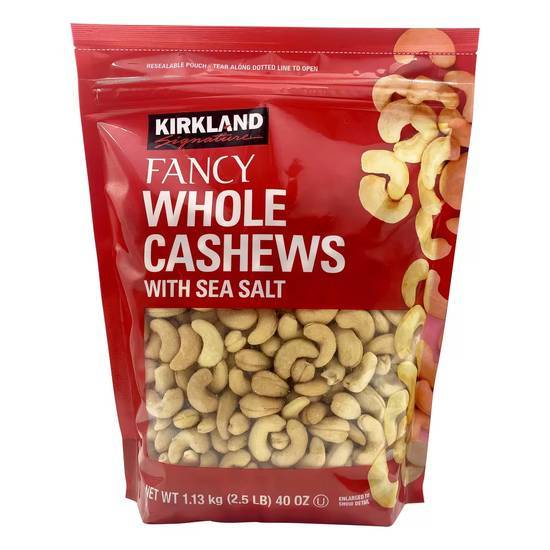 カークランドシグネチャー カシューナッツ - シーソルト (1.13kg)