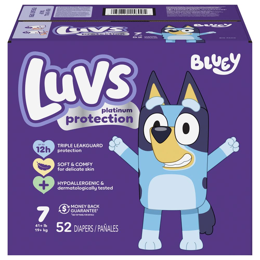Luvs Platinum Protection Diapers, Stage 7 (52 ct)