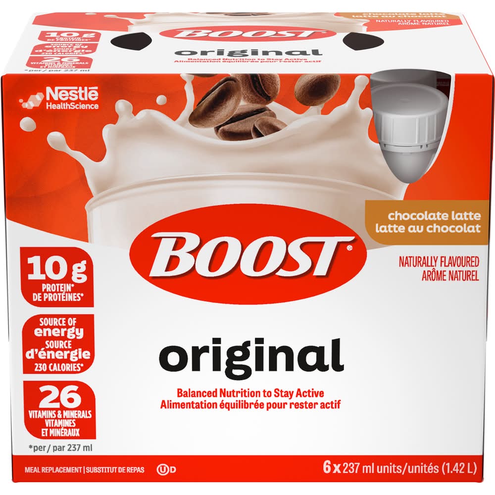 Boost Original Chocolate Latte (6 x 250 g)
