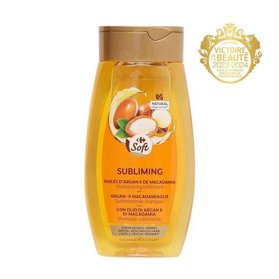 Carrefour Soft - Subliming shampoing huiles d'argan & de macadamia