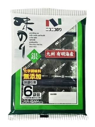 25_ニコニコのり　味銀６束（12切5枚6束）