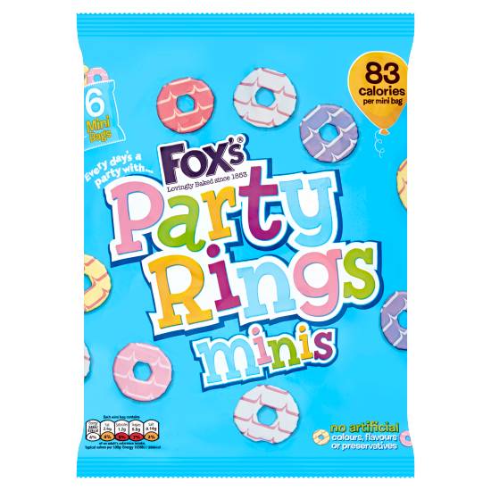 Fox's Party Rings Minis 6 X 21g