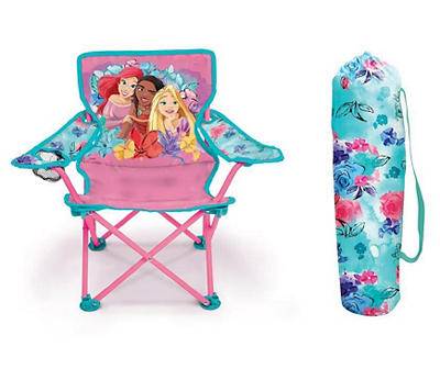 Disney Princess Fold N Go Chair (pink & blue)