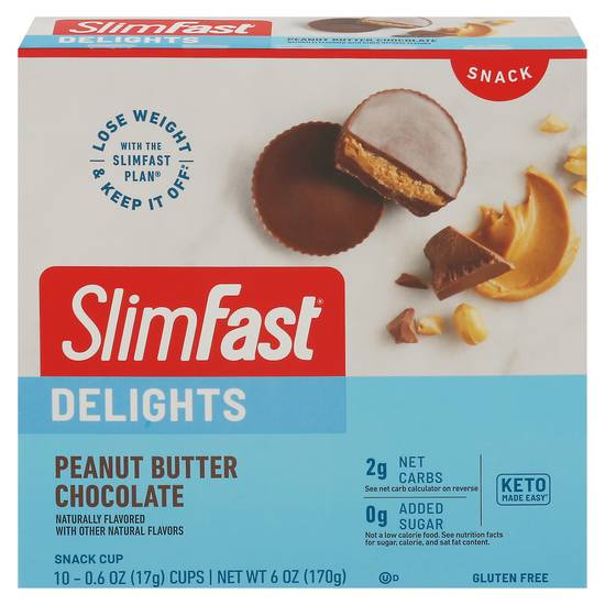 Slimfast Delights Snack Cup (peanut butter, chocolate)