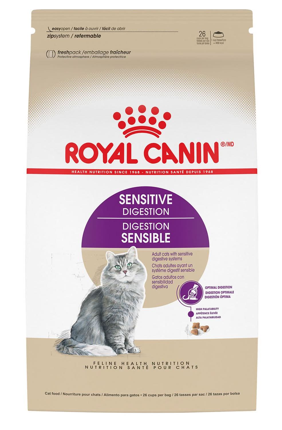 Royal Canin Feline Health Nutrition Sensitive Digestion Adult Cat Food, 7 lb