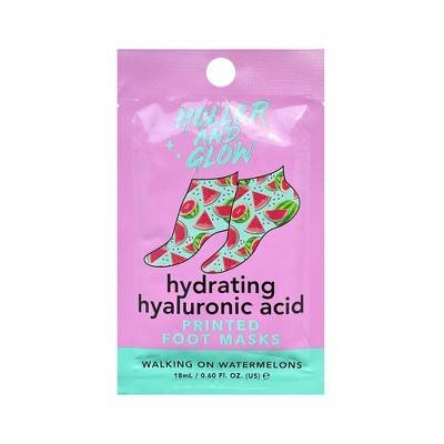 Holler and Glow Ultra Hydrating Foot Mask, Watermelon (0.6 fl oz)