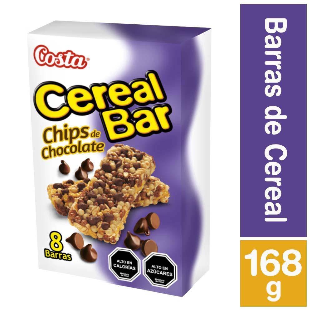 Costa barra cereal bar chips de chocolate (8 u x 21 g c/u)