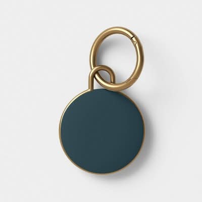 Heyday Apple Airtag Silicone Keychain, Rain Teal Blue
