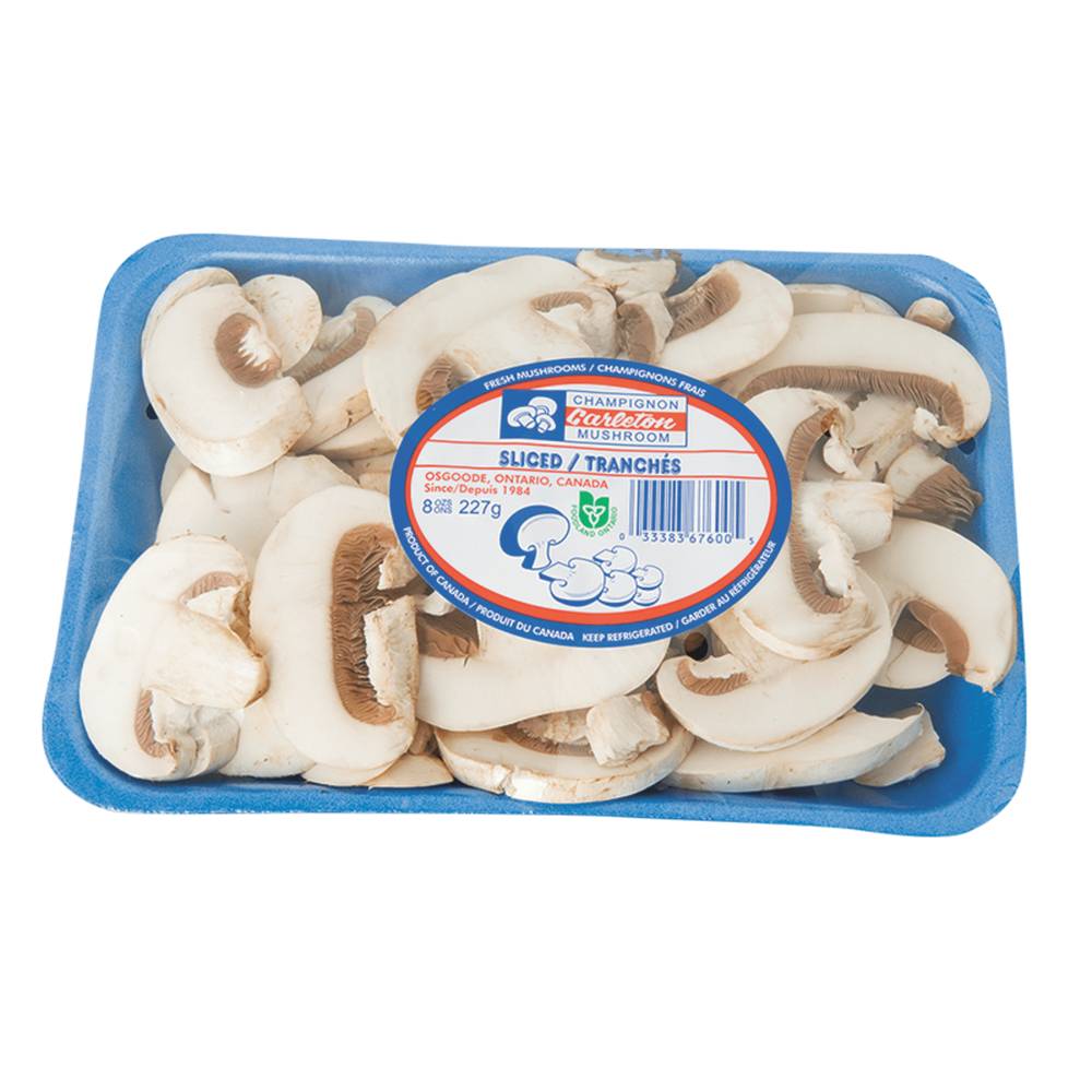 Packaged Sliced White Mushrooms (227 g)