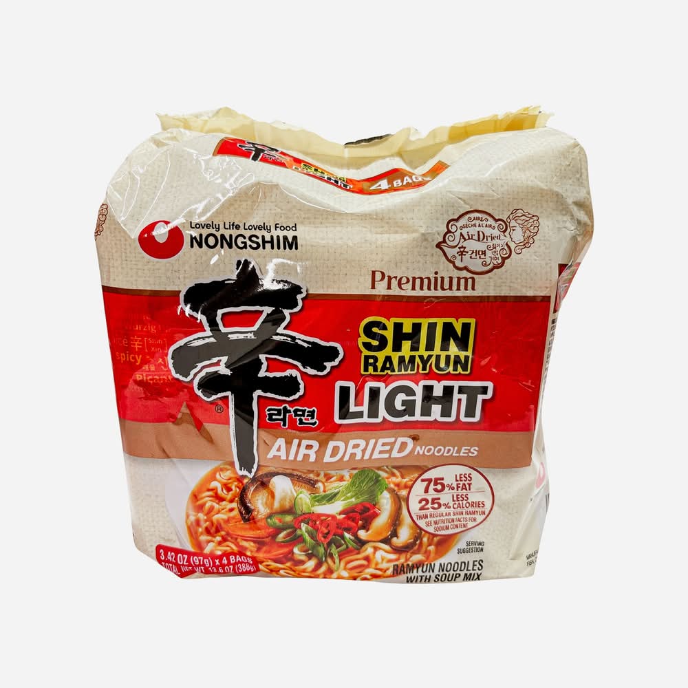Nongshim Shin Light Air Dried Noodle Soup (3.42 oz, 4 ct)