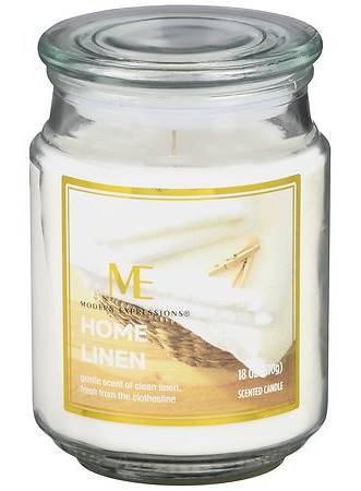 Complete Home Candle, Linen, White (18 oz)