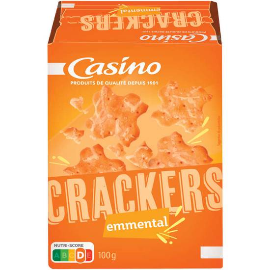 Biscuits apéritifs - Crackers - Emmental - Sans huile de palme