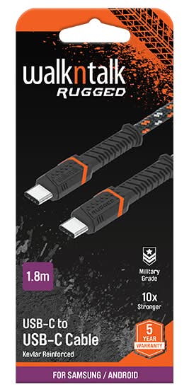 Walkntalk Rugged Usb-C To Usb-C Cable