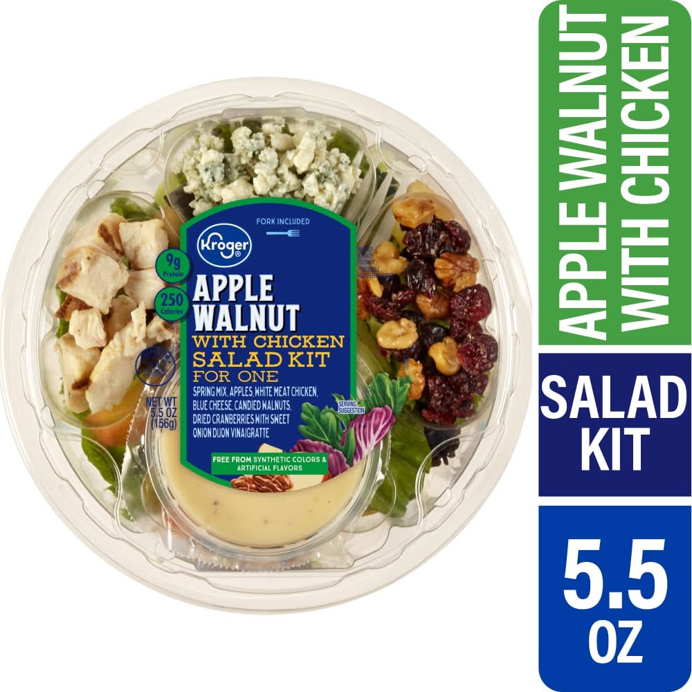 Kroger Apple Walnut With Chicken Salad Kit (5.5 oz)