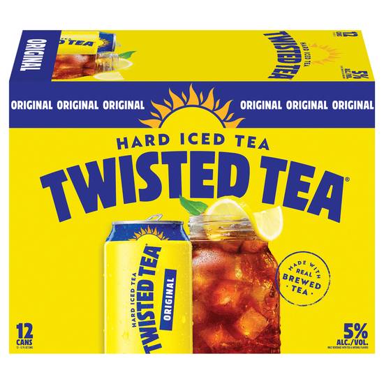 Twisted Tea Original Hard Iced Tea Seltzer (12ct, 12 fl oz)