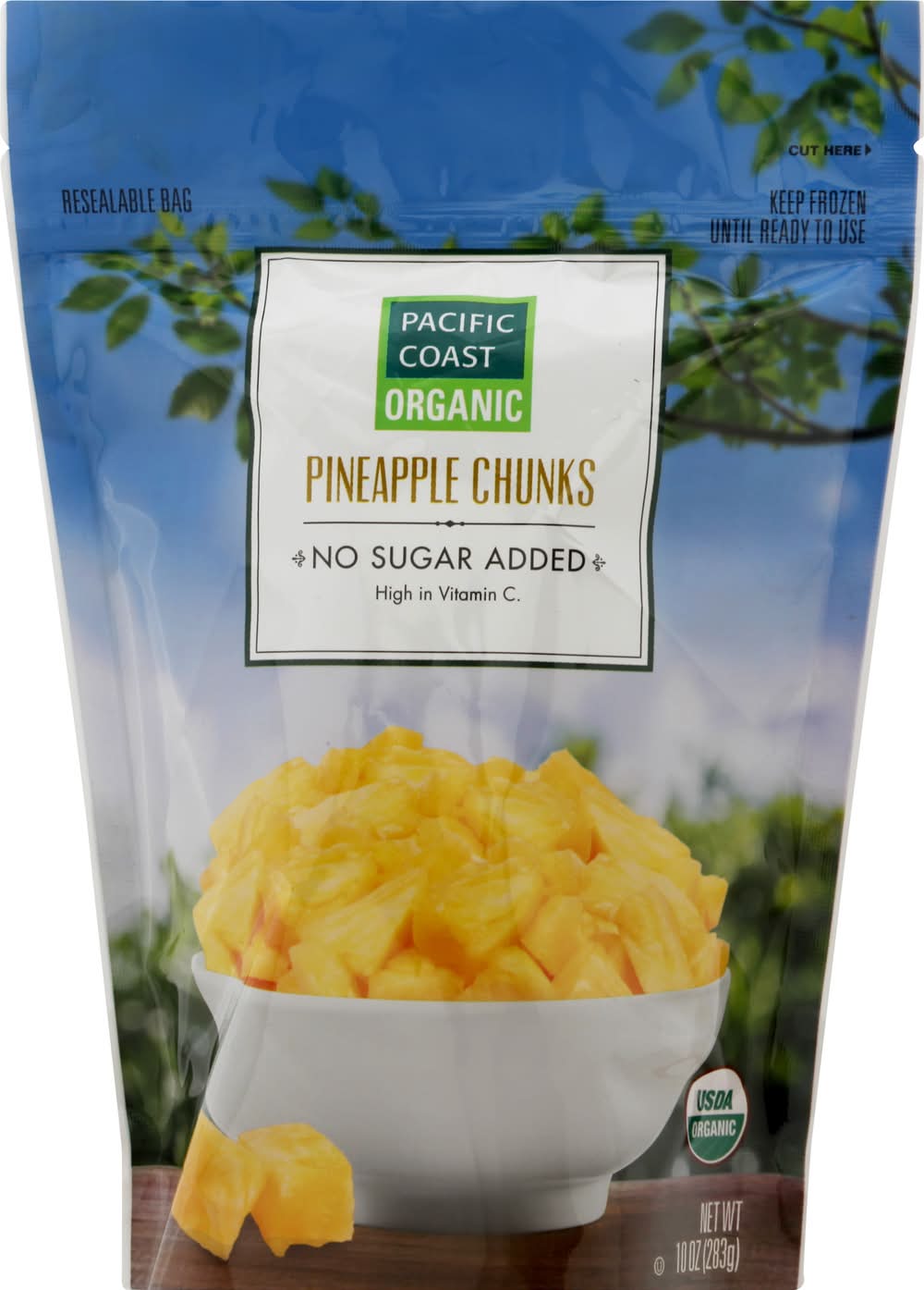 Pacific Coast Organic Pineapple Chunks (10 oz)