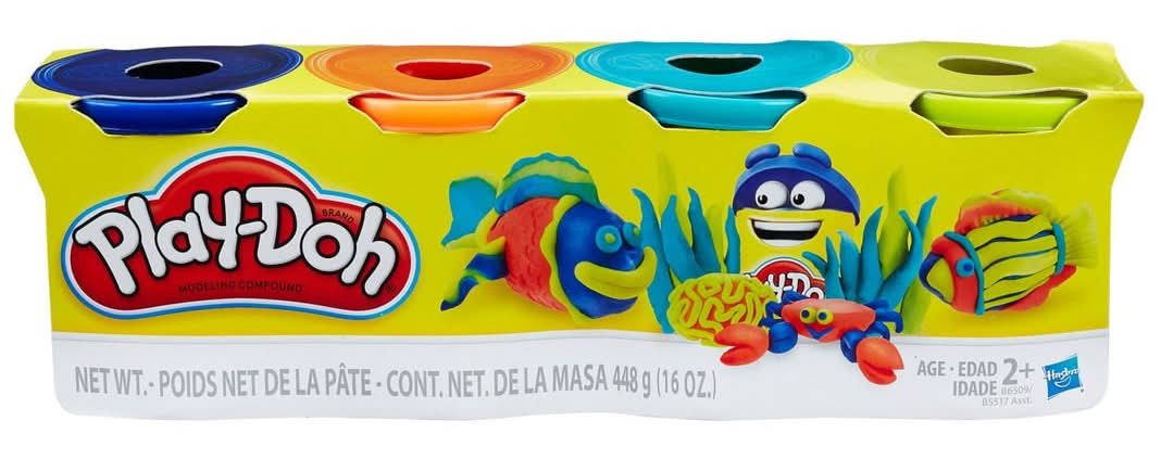Play-Doh · Pack masa para moldear reutilizable - Surtido (4 )