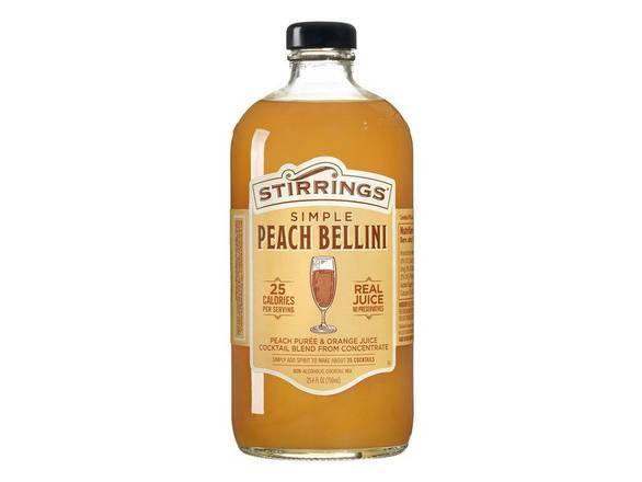 Stirrings Simple Peach Bellini Cocktail Mix (750 ml)