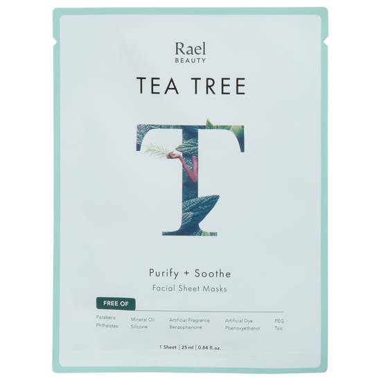 Rael Tea Tree Purify + Soothe Facial Sheet Masks