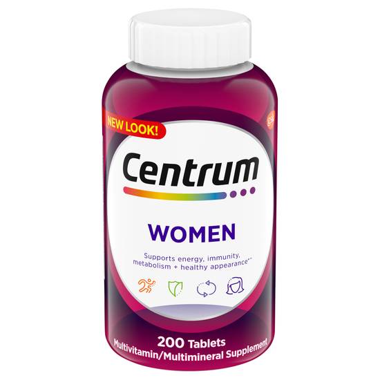 Centrum Women Multivitamin Tablets (200 ct)