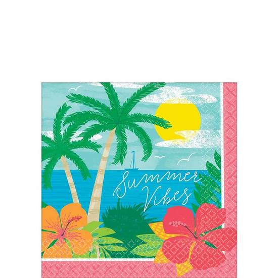 Summer Vibes Beverage Napkins 125ct