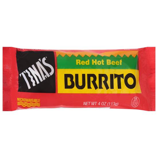 Tina's Red Hot Beef Burrito (4 oz)