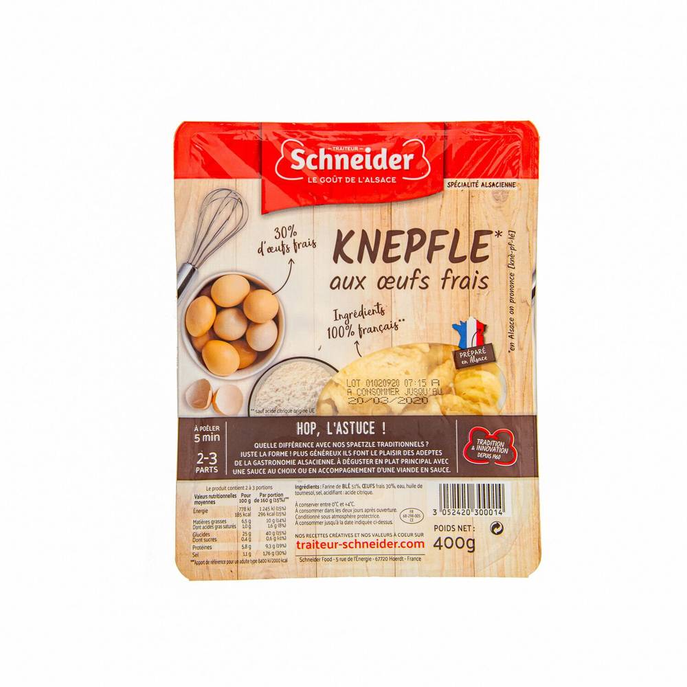 Schneider - Knepfle aux œufs frais
