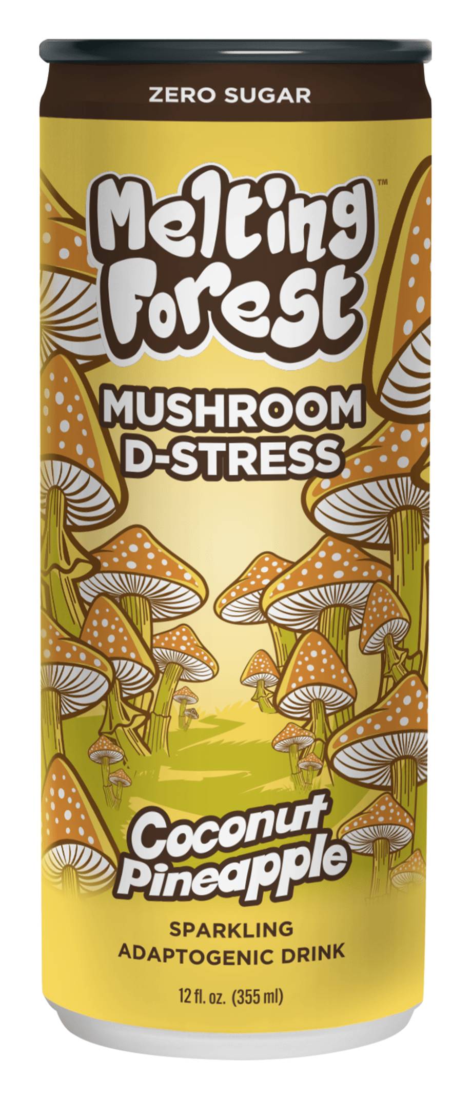 Melting Forest Sparkling Adaptogenic Drink, Coconut Pineapple (12 fl oz)