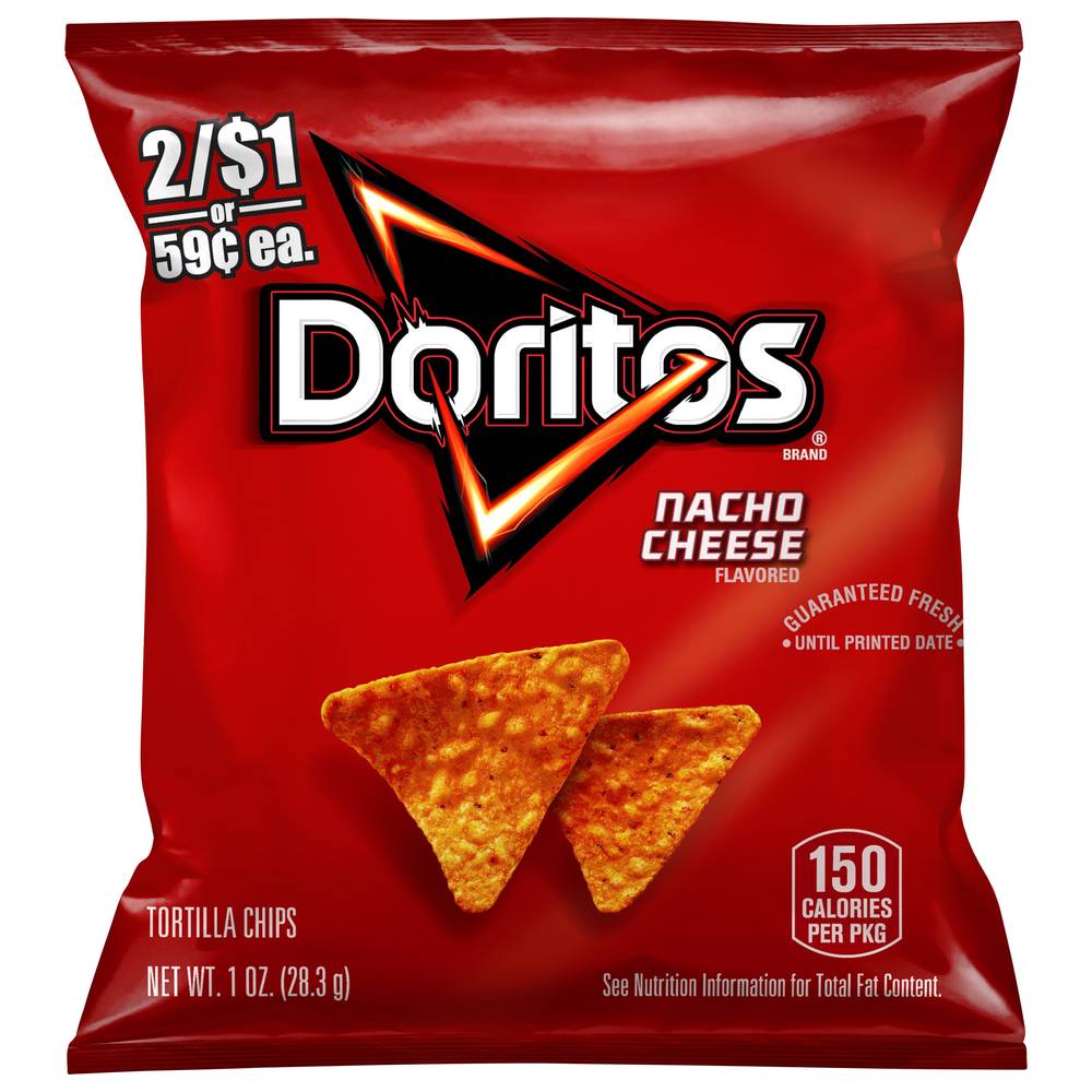 Doritos Tortilla Chips, Nacho Cheese (1 oz)