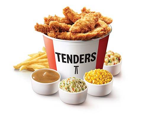 18 Piece Crispy Strips Bucket and 5 Large Sides
