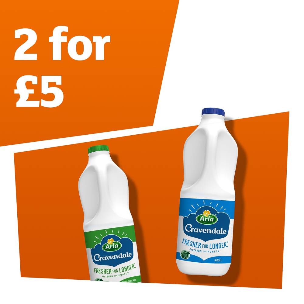 2 for £5 on Arla milk