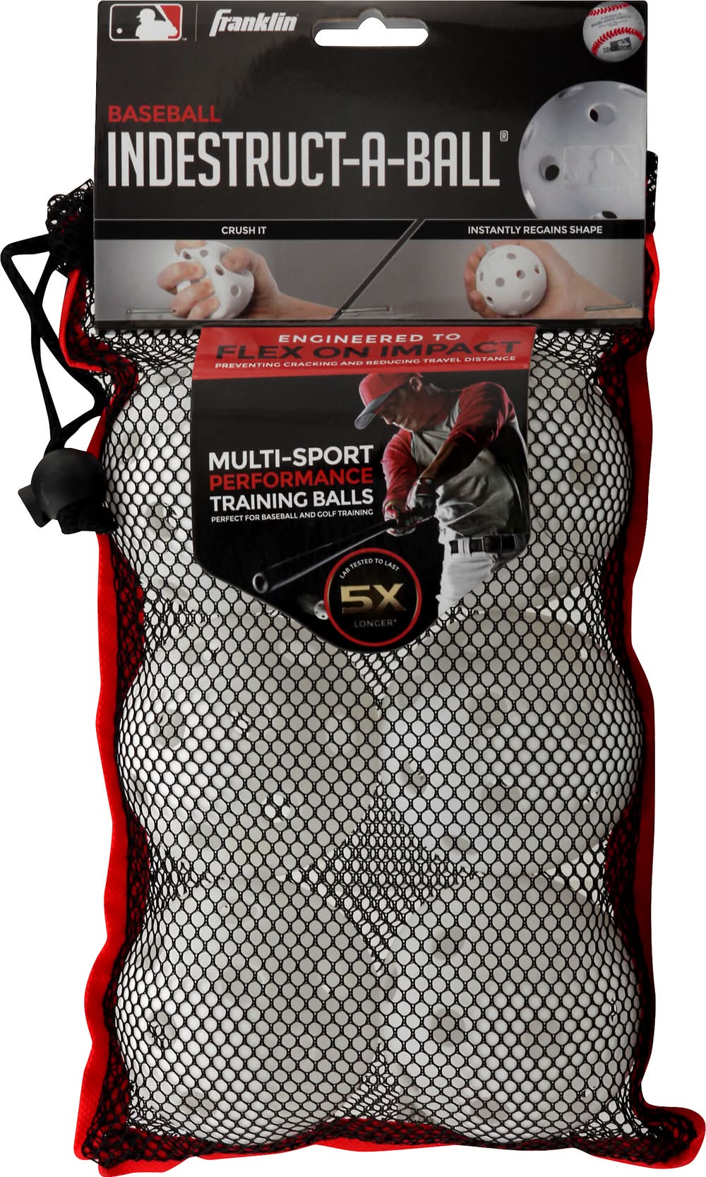 Franklin Sports Indestructible Baseballs, White (6 ct)